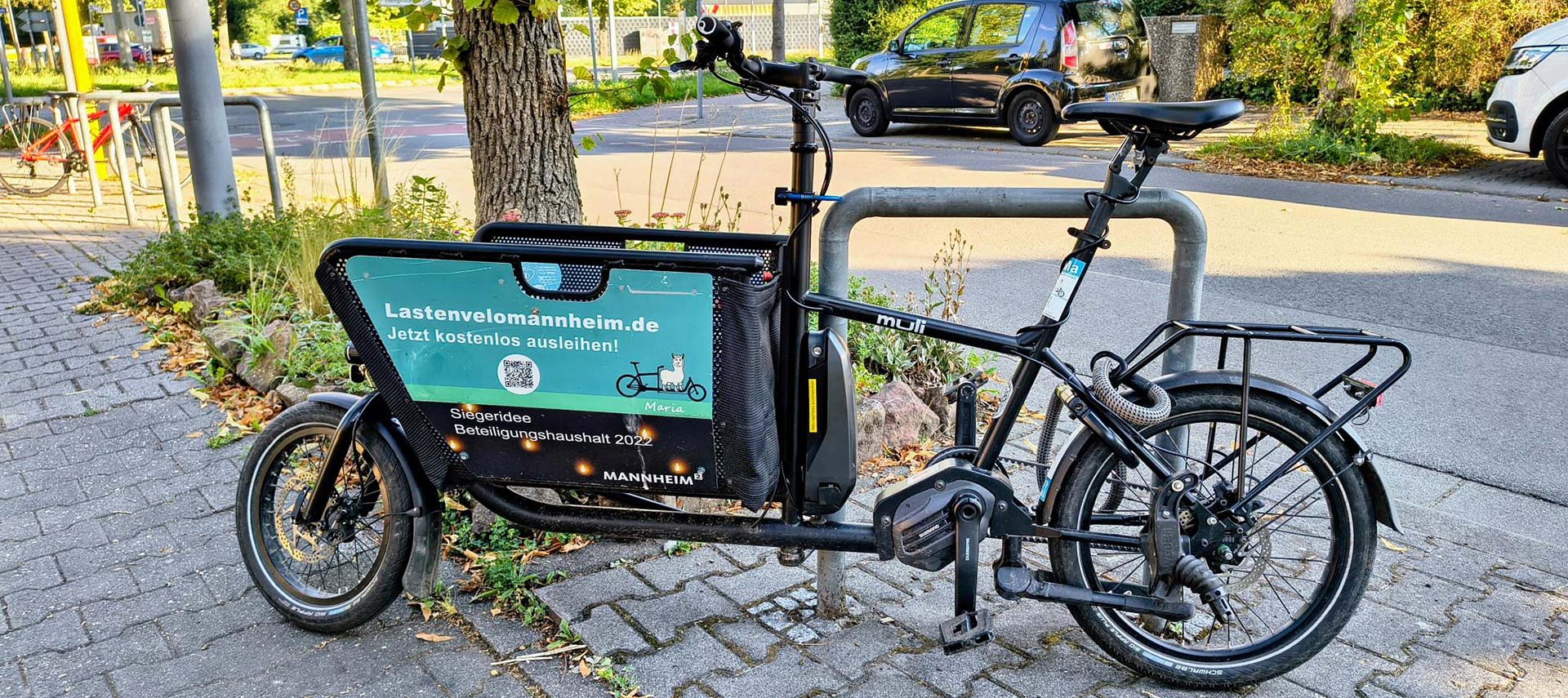 Das Muli Lastenrad Maria mit Motor